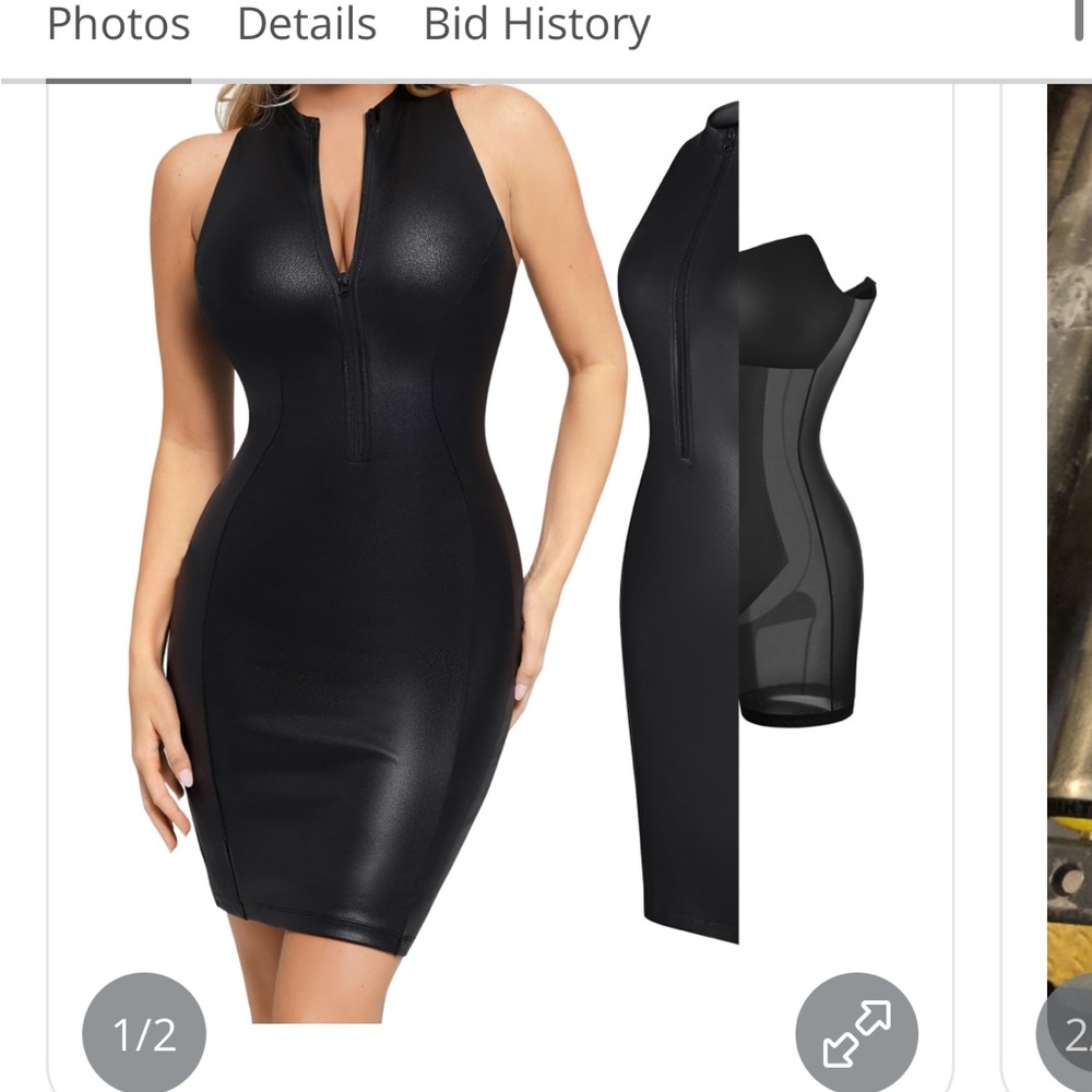 Sleek Black Halter Dress